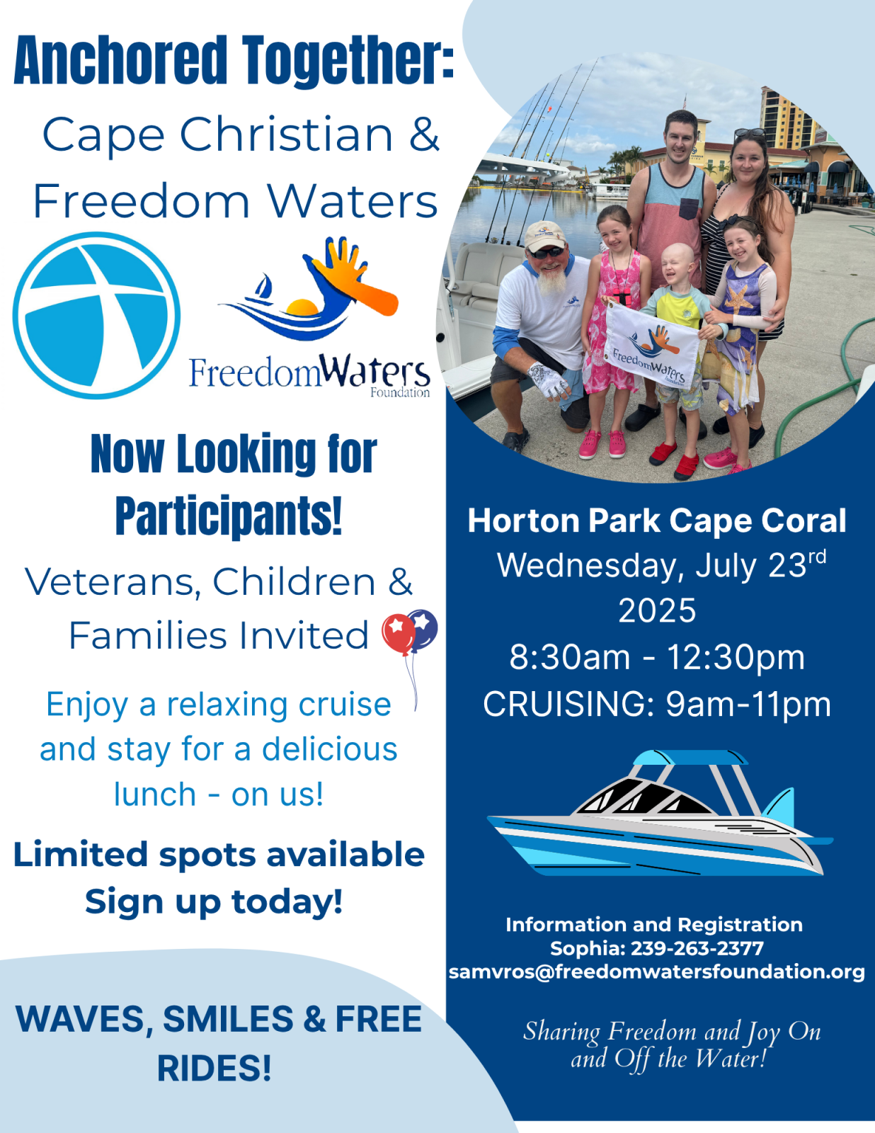 Anchored Together: Cape Christian & Freedom Waters Cruise