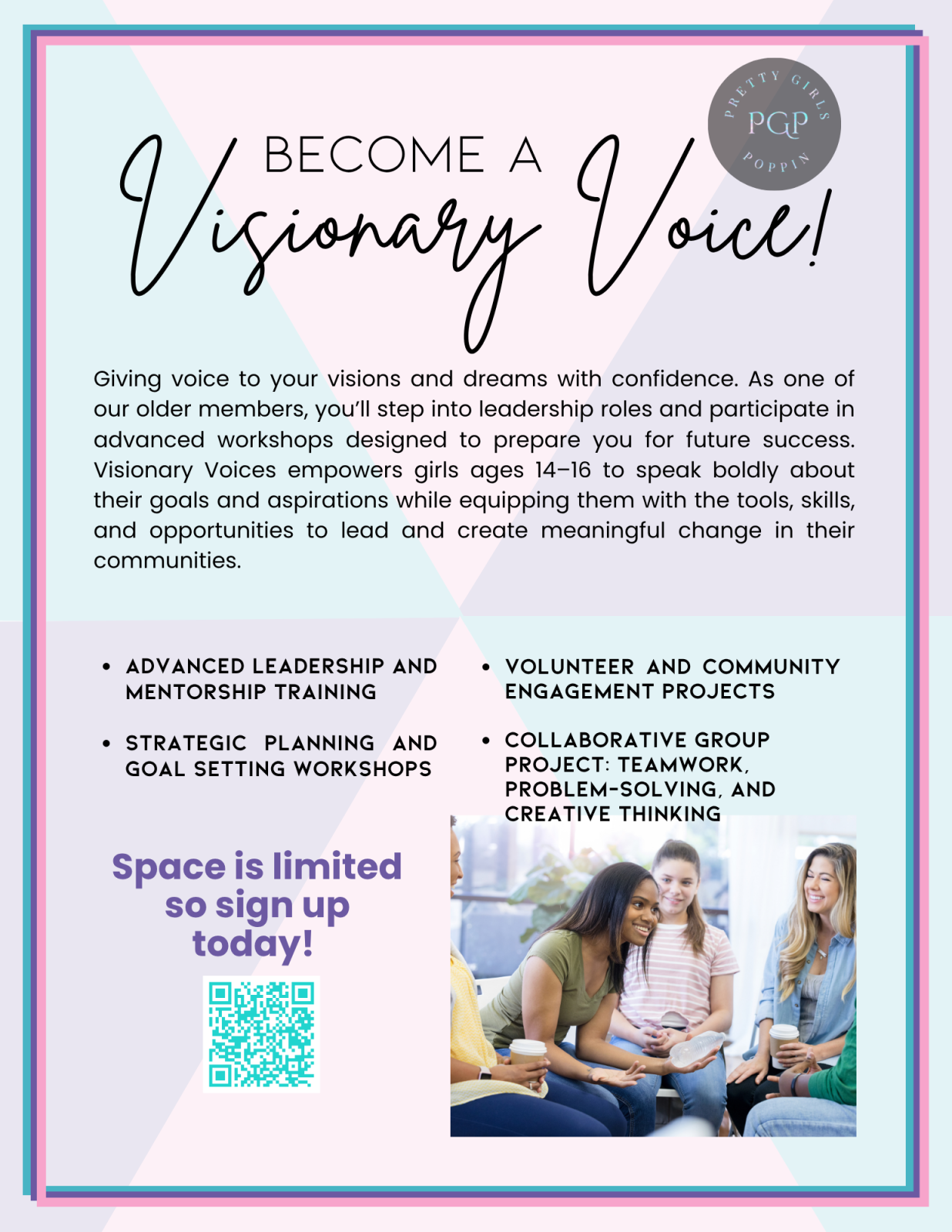 PGP 2025–2026 Registration – Visionary Voices (Ages 14–16)