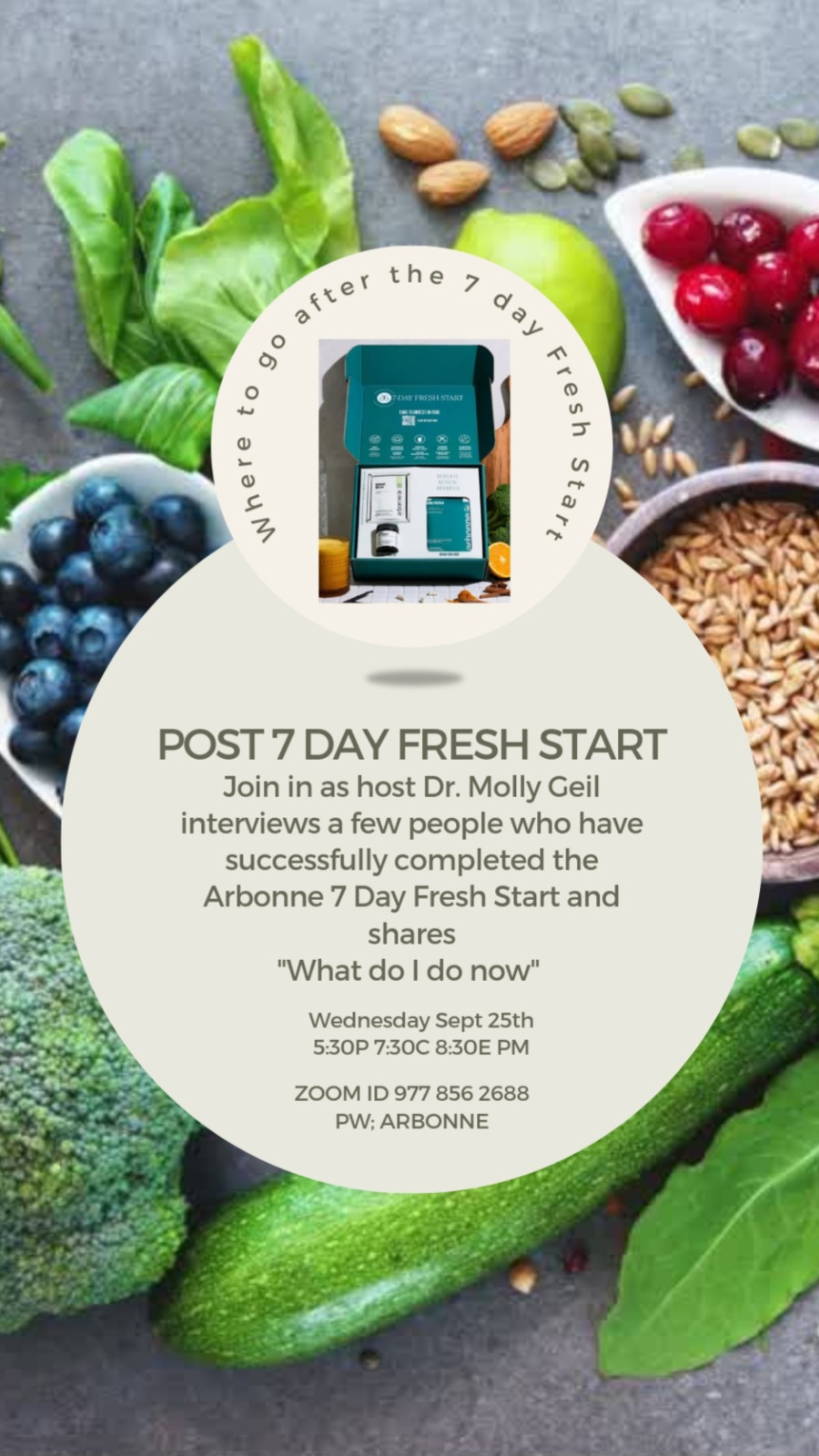 Post 7 Day Fresh Start - September 25