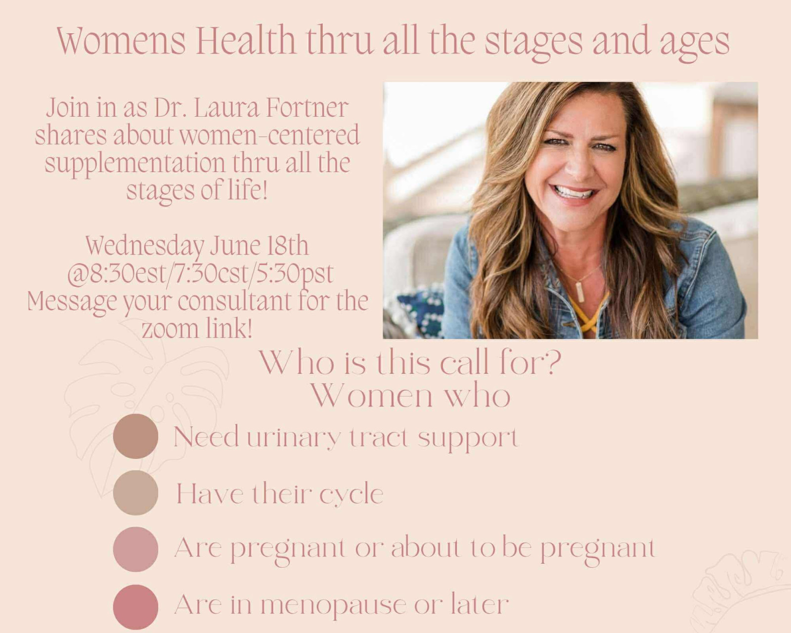 Womens Health thru all the stages & ages - June 18