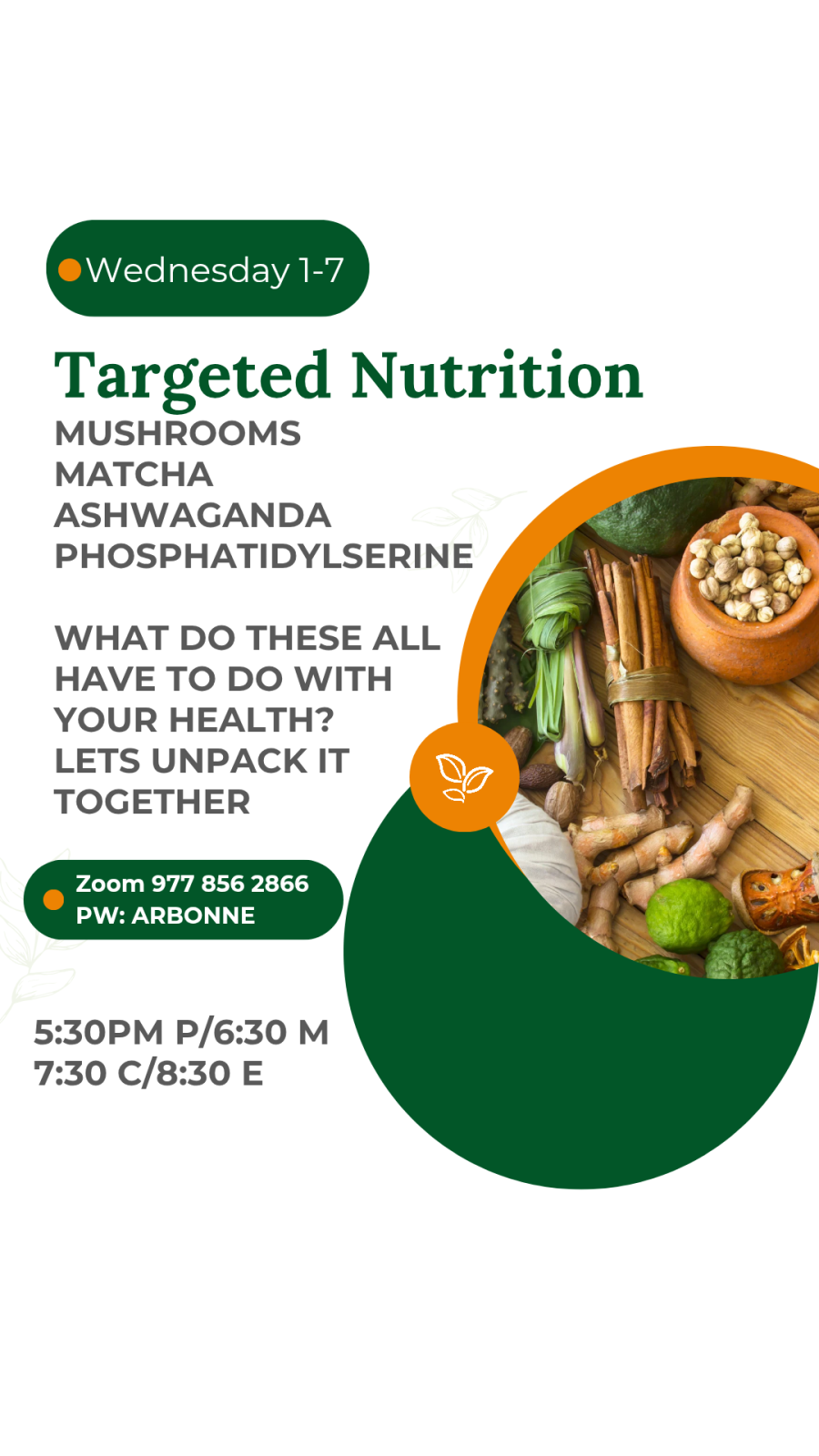 Targeted Nutrition - January 7
