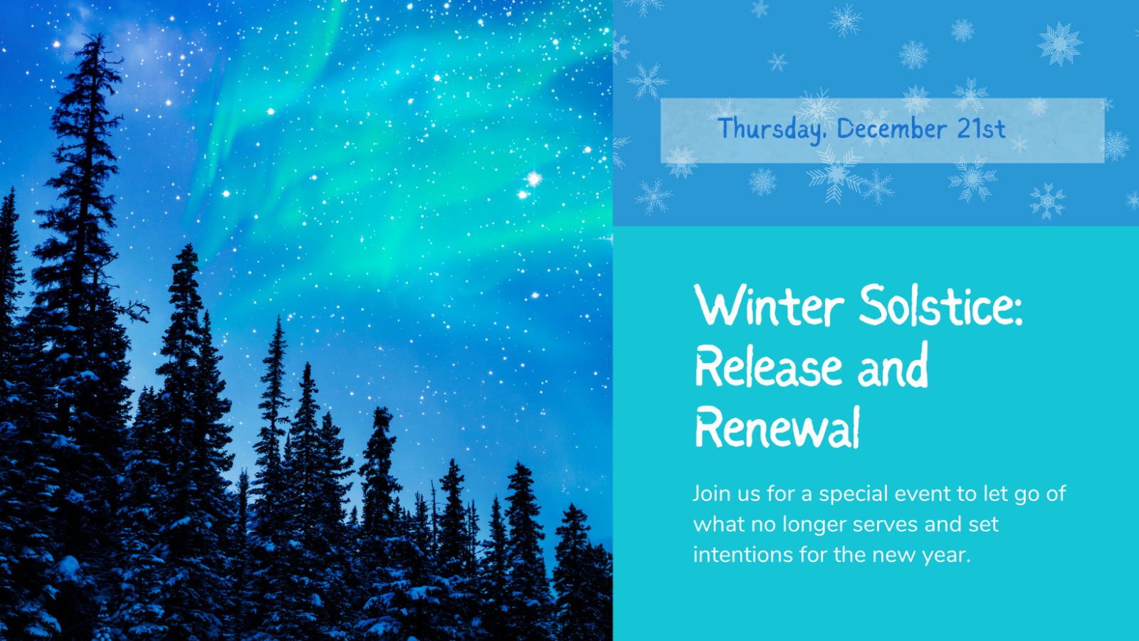 Embrace the Rebirth of Light: A Winter Solstice Retreat to Release the Past & Unleash Your Power 
